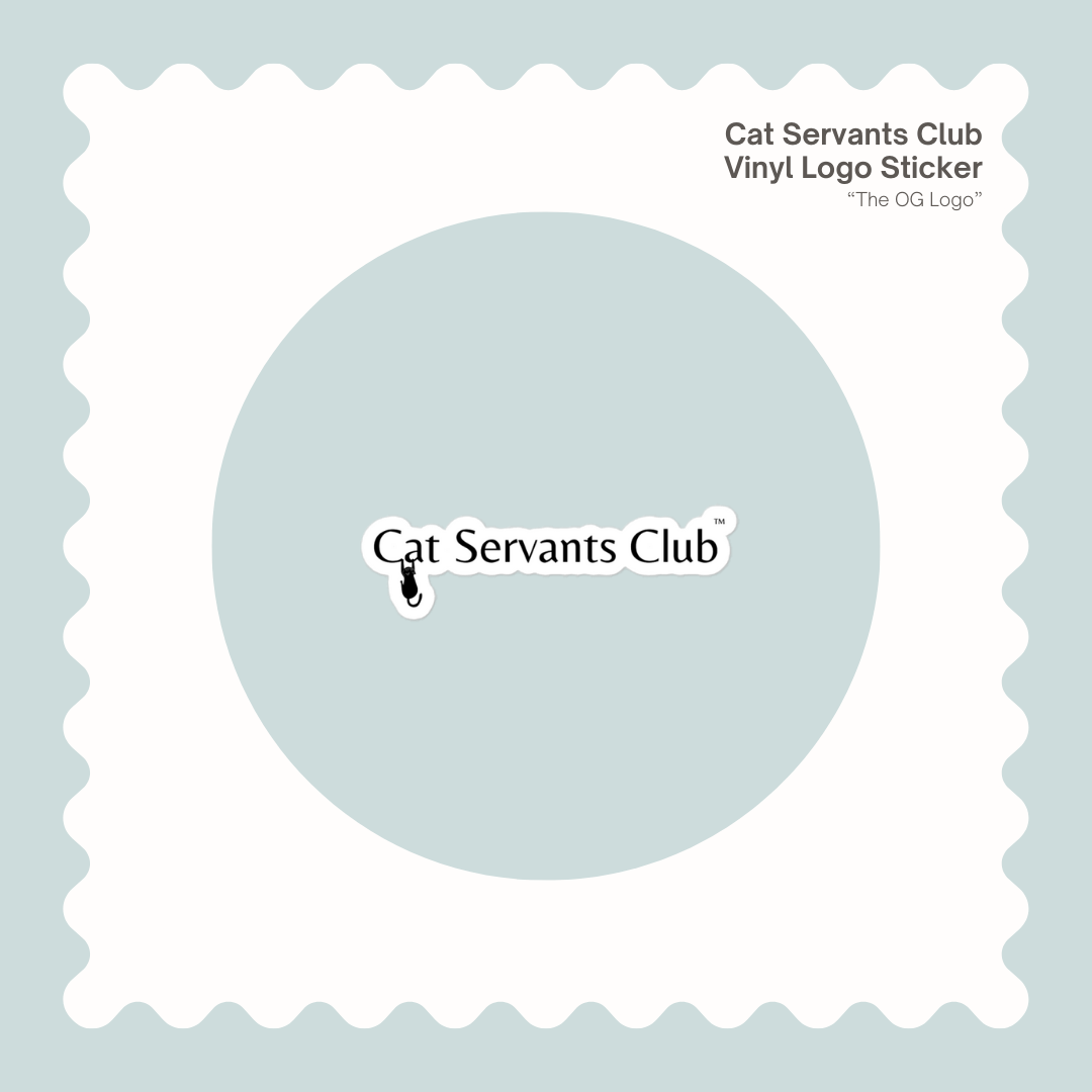 cute cat sticker for laptops and water bottles – Cat Servants Club