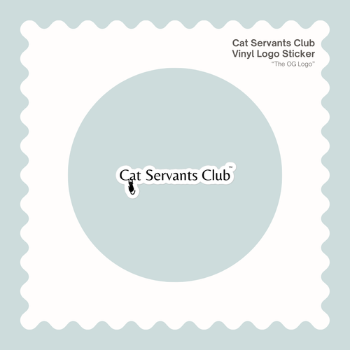 cute cat sticker for laptops and water bottles – Cat Servants Club