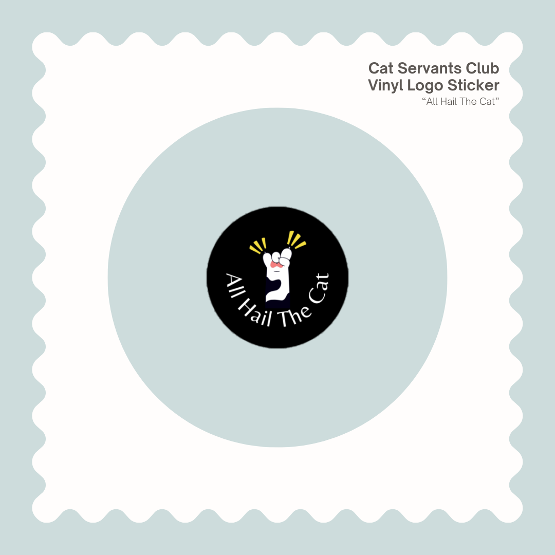 cute cat sticker for laptops and water bottles – Cat Servants Club