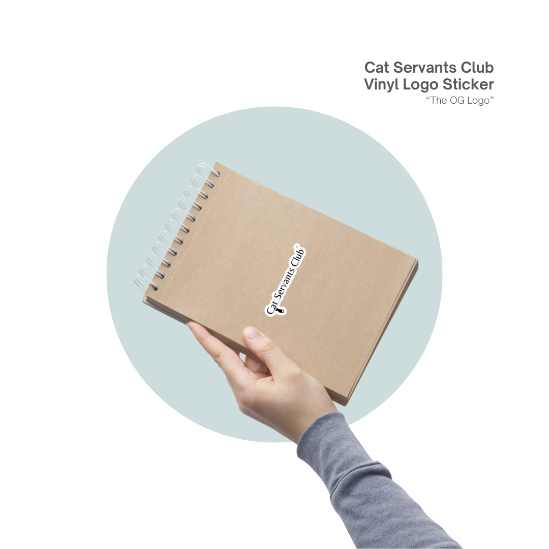 Cat Servants Club Logo Sticker (Vinyl)
