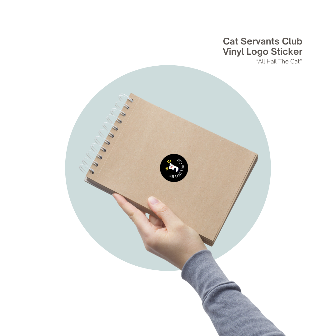 Funny Cat Servant Sticker – “Born With It”