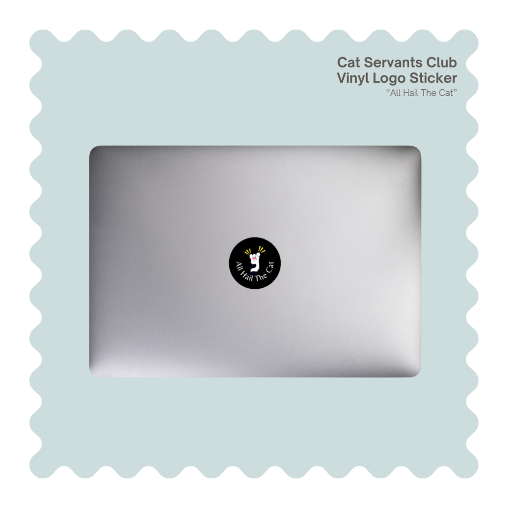 Funny Cat Servant Sticker – “Born With It”